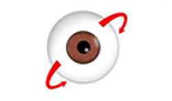 4D:眼球X軸立體轉動 追蹤